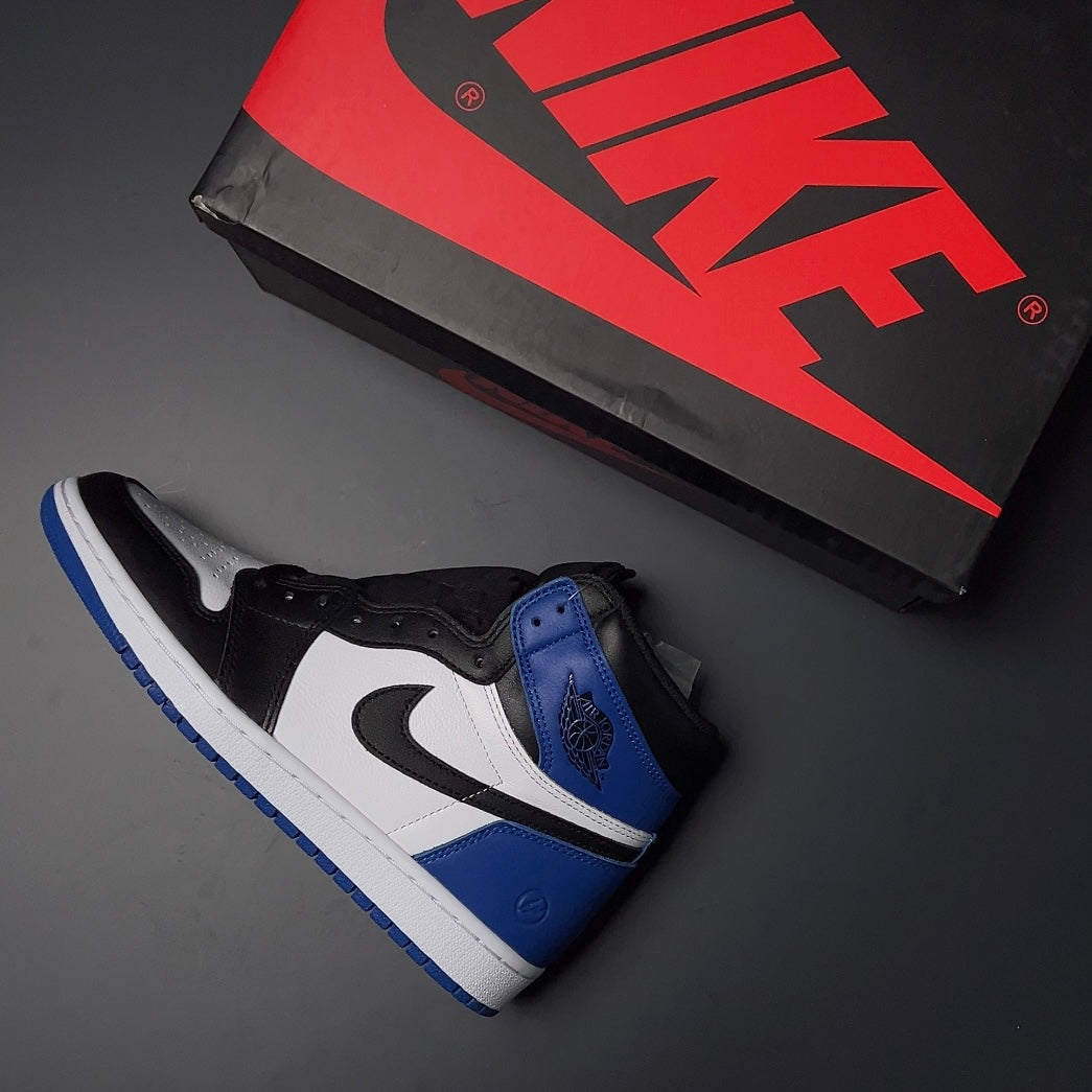 【LJR】fragment design × Nike Air Jordan 1 RETRO High "Black/Sport Royal-White"LJR
