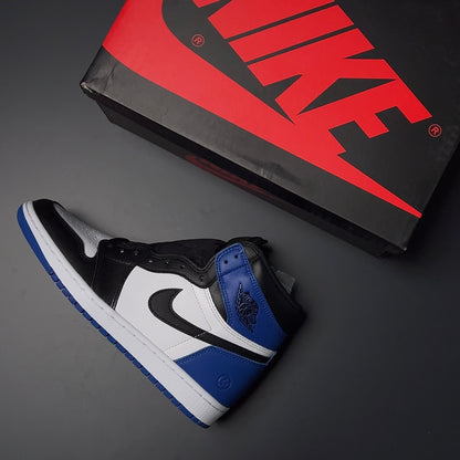 【LJR】fragment design × Nike Air Jordan 1 RETRO High "Black/Sport Royal-White"LJR