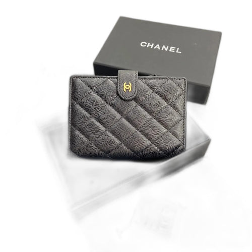 Chanel classic bi-fold wallet (can fit a passport)