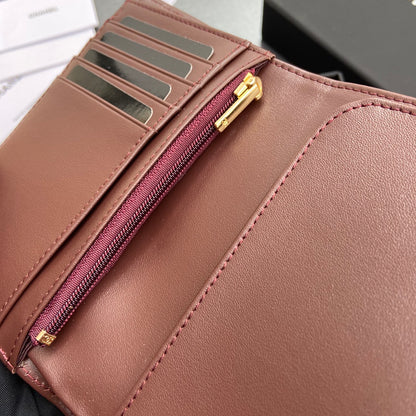 Chanel classic bi-fold wallet (can fit a passport)