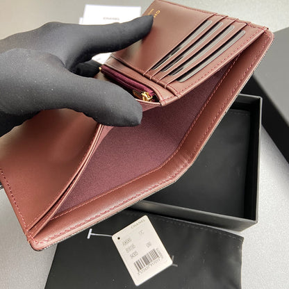 Chanel classic bi-fold wallet (can fit a passport)