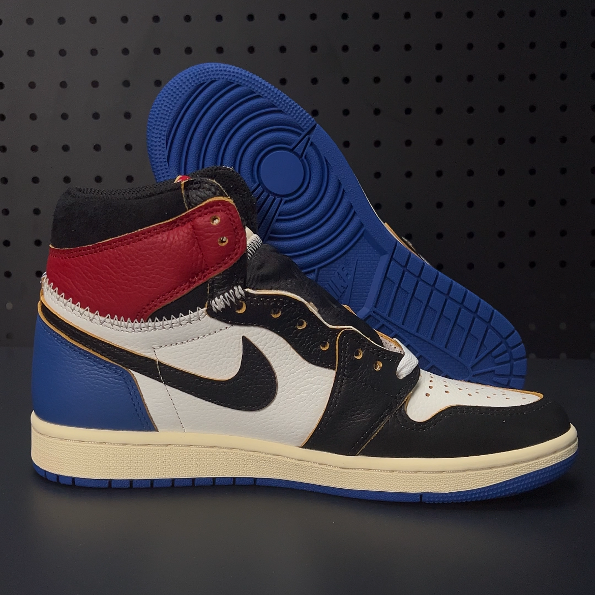 【LJR】fragment design × UNION × Nike Air Jordan 1 High OG "Varsity Red/Sport Royal"