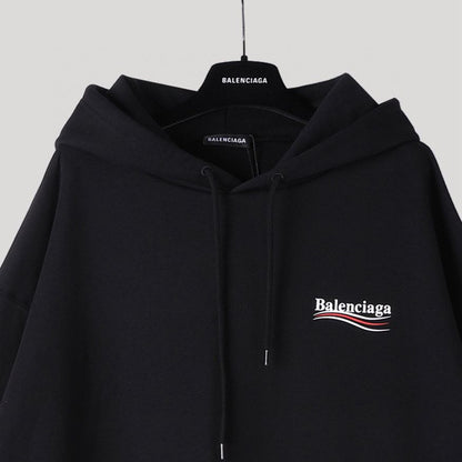 BalenciagaClassic Logo Printing Unisex Black