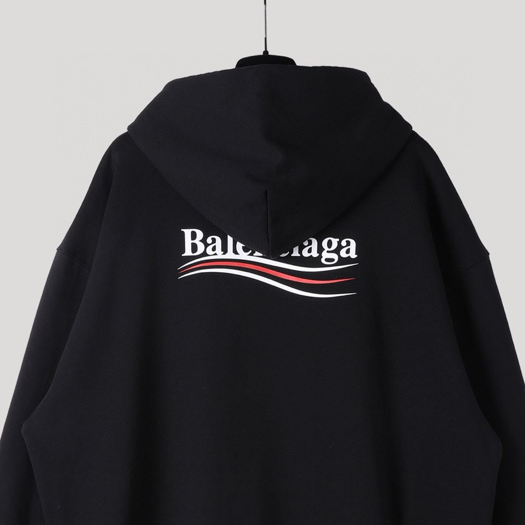 BalenciagaClassic Logo Printing Unisex Black