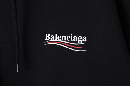BalenciagaClassic Logo Printing Unisex Black