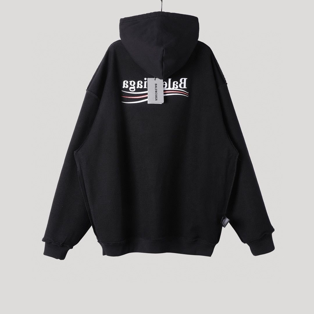 BalenciagaPolitical Campaign Medium Fit Hoodie 'Black'