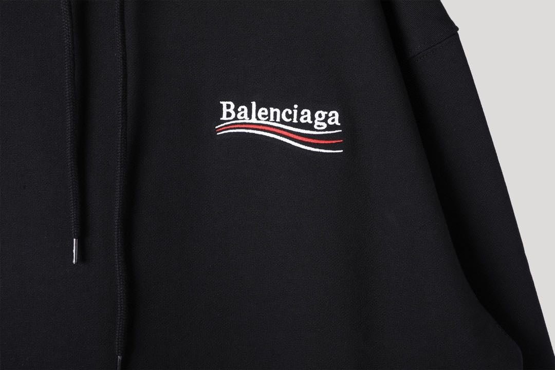 BalenciagaPolitical Campaign Medium Fit Hoodie 'Black'