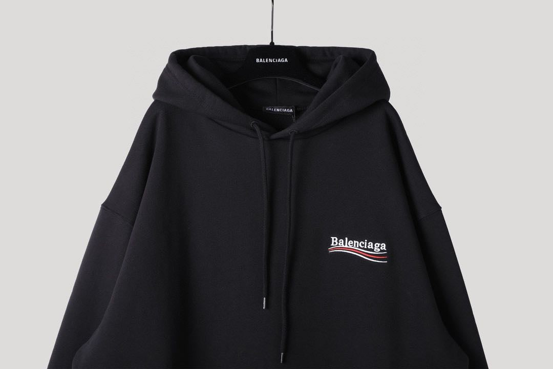 BalenciagaPolitical Campaign Medium Fit Hoodie 'Black'