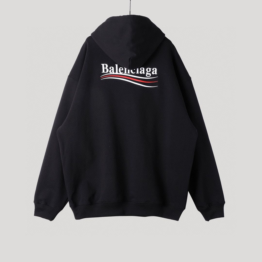 BalenciagaPolitical Campaign Medium Fit Hoodie 'Black'