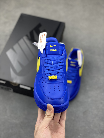 AMBUSH × Nike Air Force 1 Low "Game Royal and Vivid Sulfur"