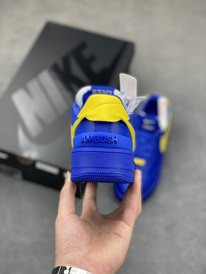 AMBUSH × Nike Air Force 1 Low "Game Royal and Vivid Sulfur"