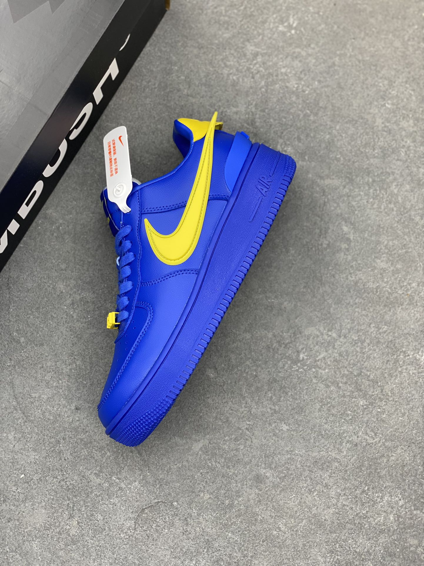 AMBUSH × Nike Air Force 1 Low "Game Royal and Vivid Sulfur"