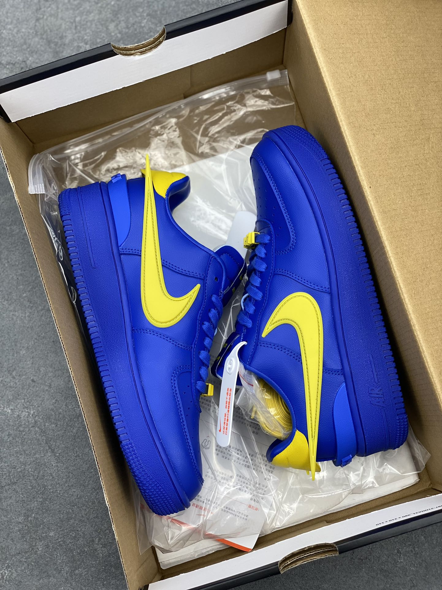 AMBUSH × Nike Air Force 1 Low "Game Royal and Vivid Sulfur"