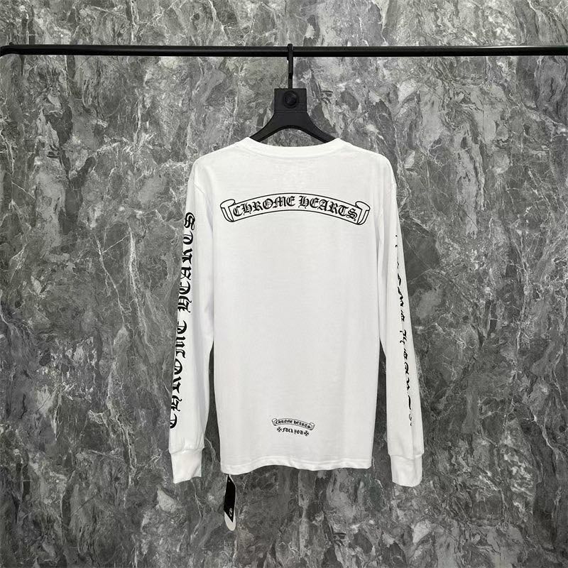 Chrome Hearts Scroll Long-Sleeve T-Shirt