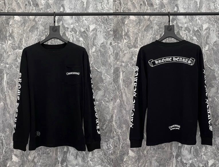 Chrome Hearts Scroll Long-Sleeve T-Shirt