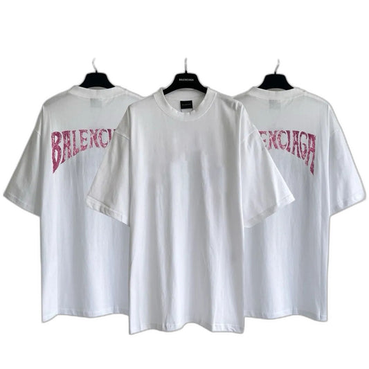 Balenciaga PARIS TROPICAL T-shirt medium fit in white
