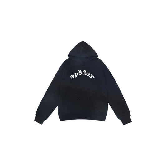 Sp5der パーカー　ラインストーン