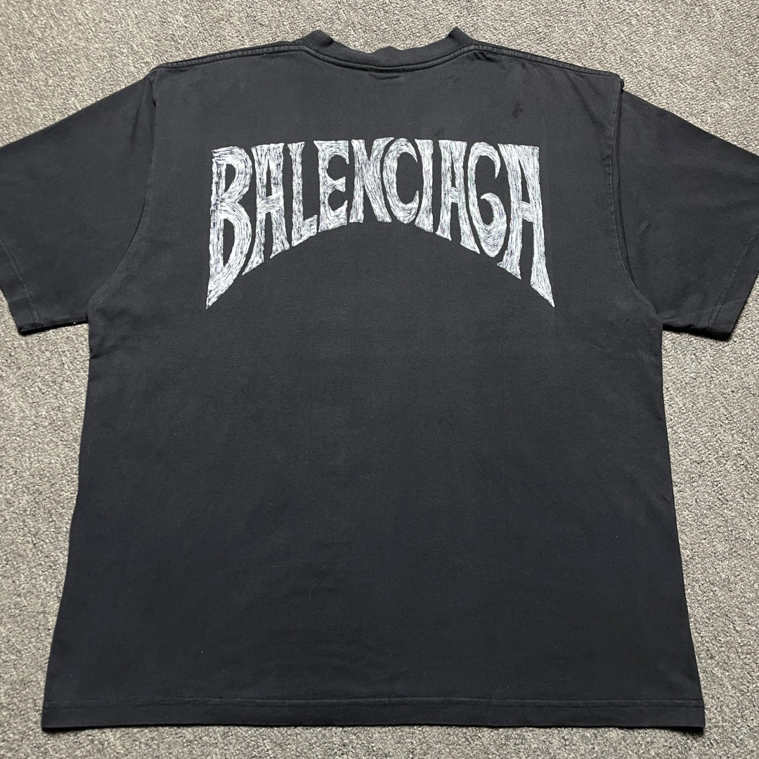Balenciaga PARIS TROPICAL COTTON T-SHIRT