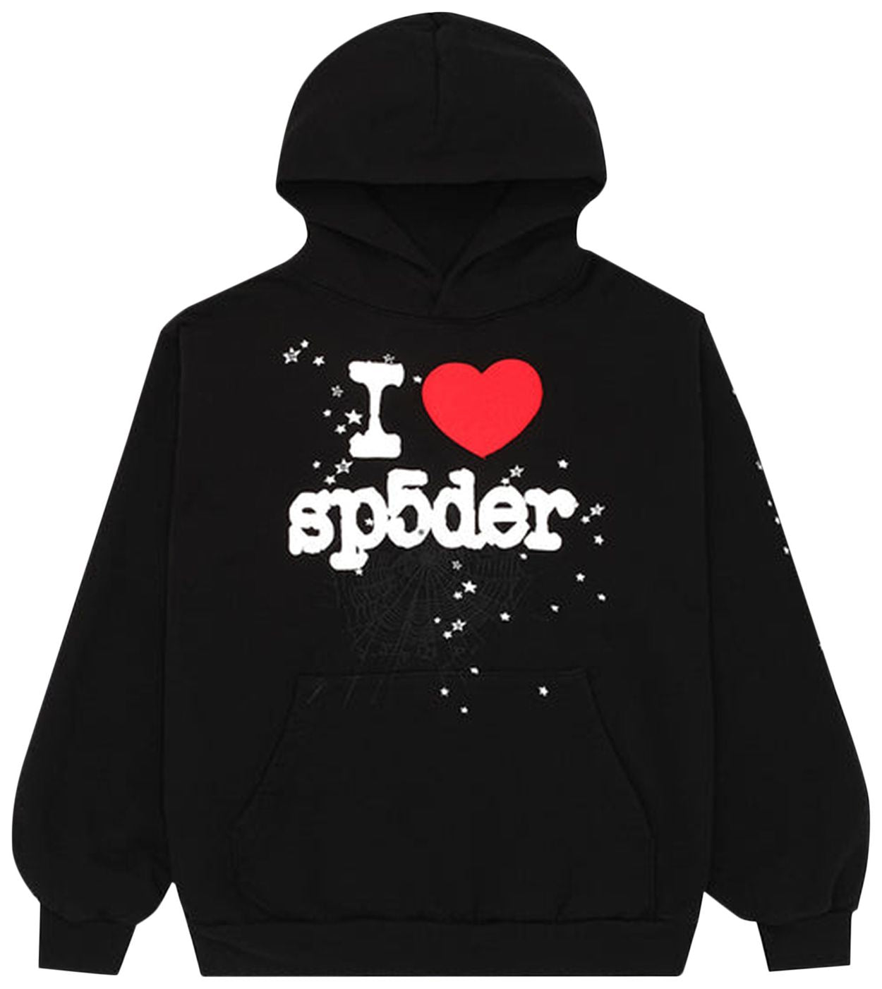 Sp5der スーベニア パーカー　ブラック