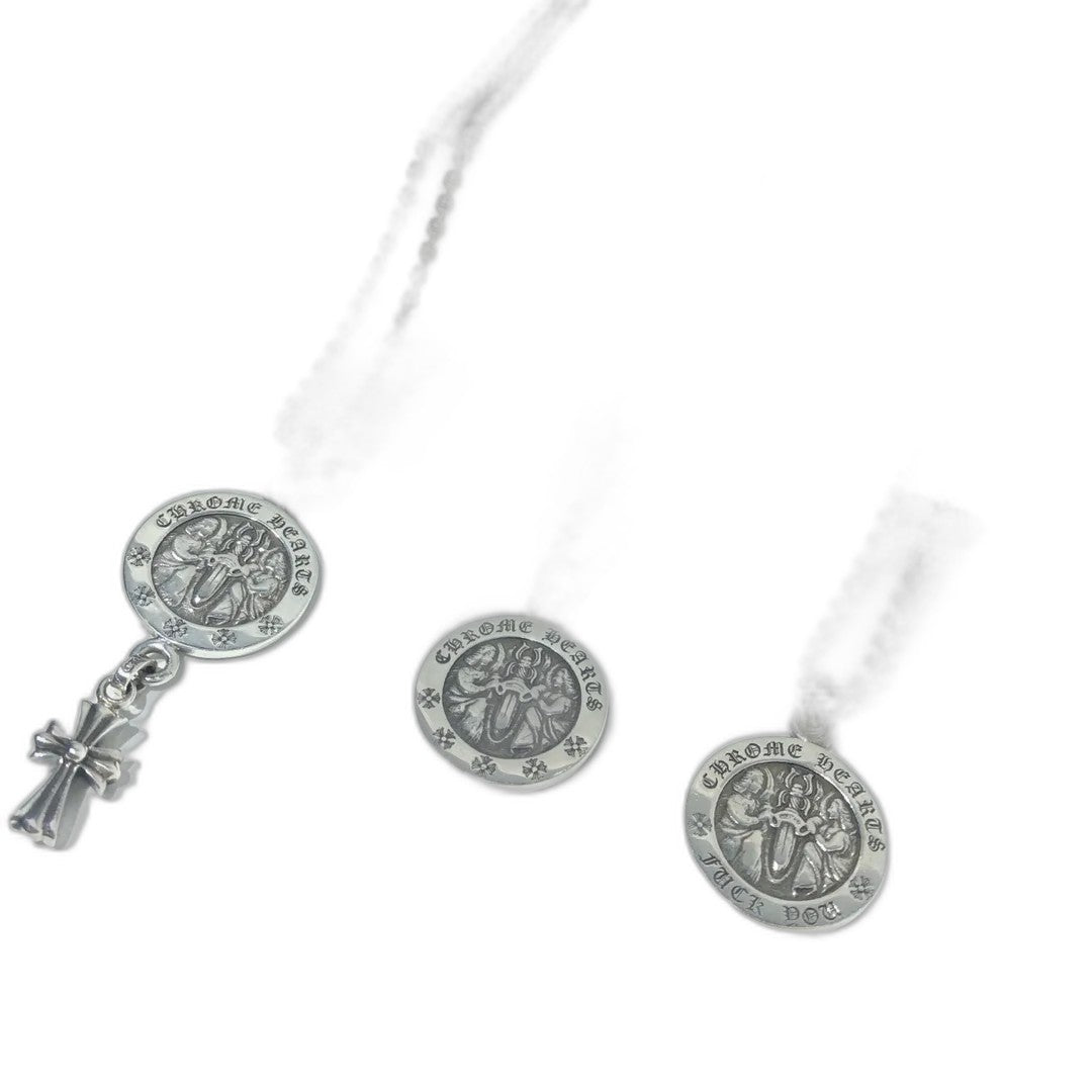 CHROME HEARTS DISC NECKLACE