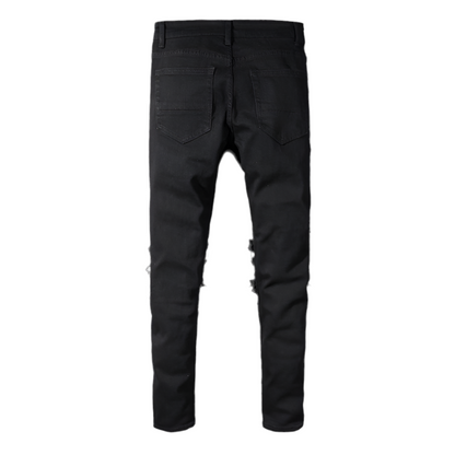 Black Ripped Denim