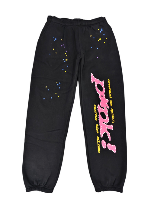 Sp5der BLACK スウェットパンツ