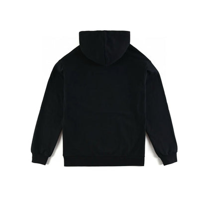 CELINE Logo Print Cotton Hoodie Sweatshirt "Black"