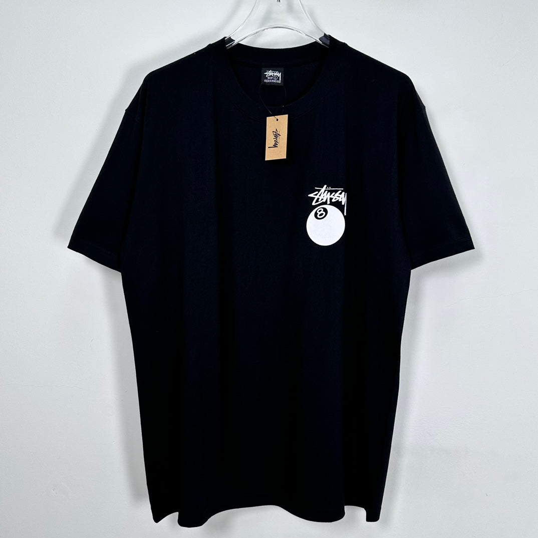 Stussy 8 Ball Pigment Dyed T-Shirt 'Black'