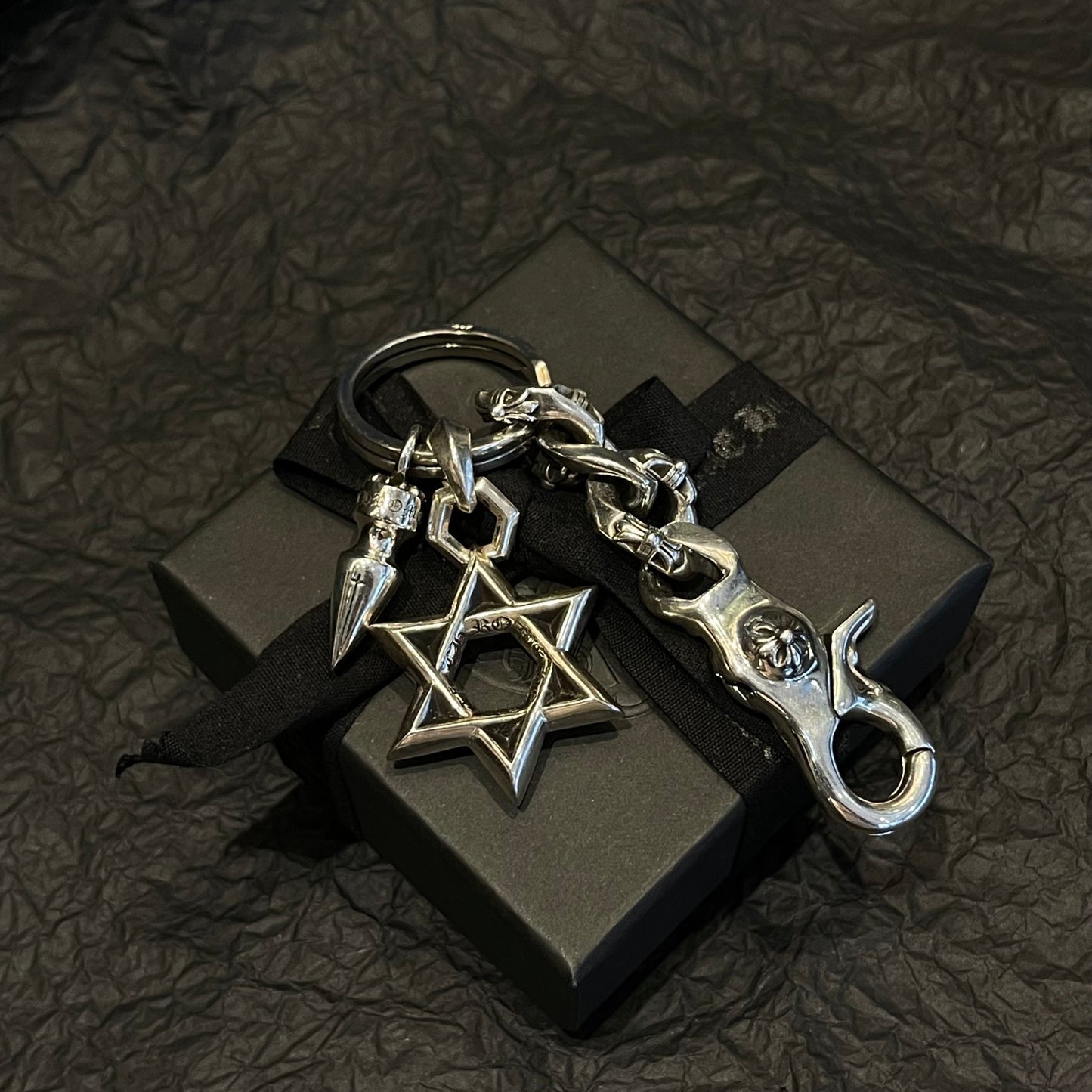 CHROME HEARTS key ring