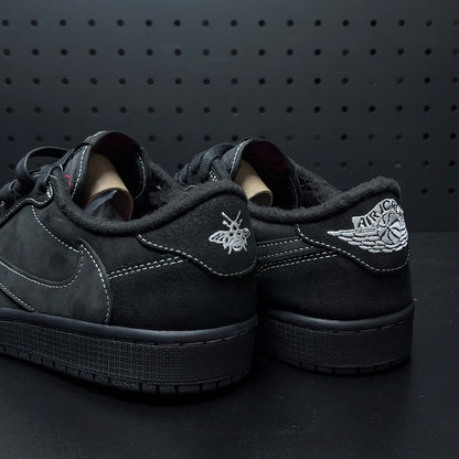 【LJR】Travis Scott × Nike Air Jordan 1 Low OG SP "Black Phantom"LJR