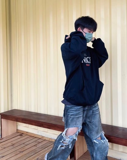Balenciaga lettered hooded sweatshirt