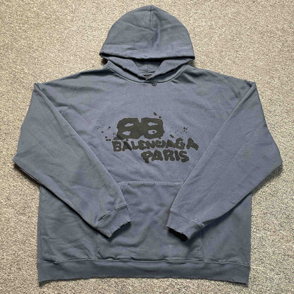 Balenciaga logo printed hoodie