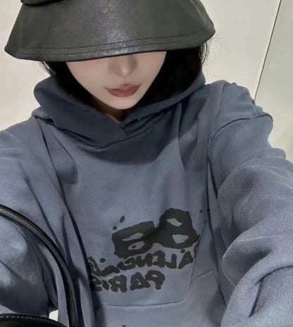 Balenciaga logo printed hoodie