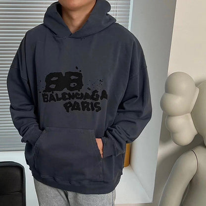 Balenciaga logo printed hoodie