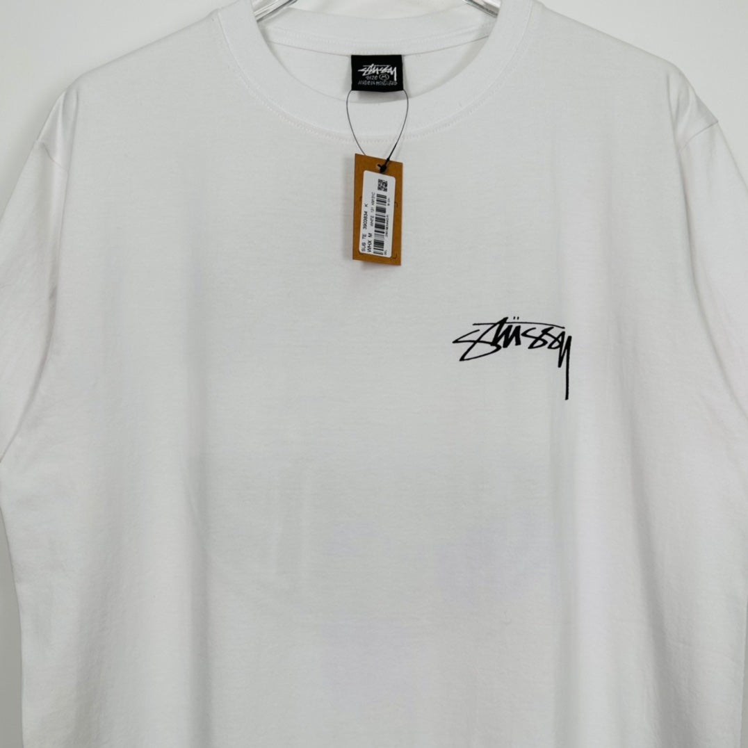 Stussy x Our Legacy Dot Pigment Dyed Tee "White"