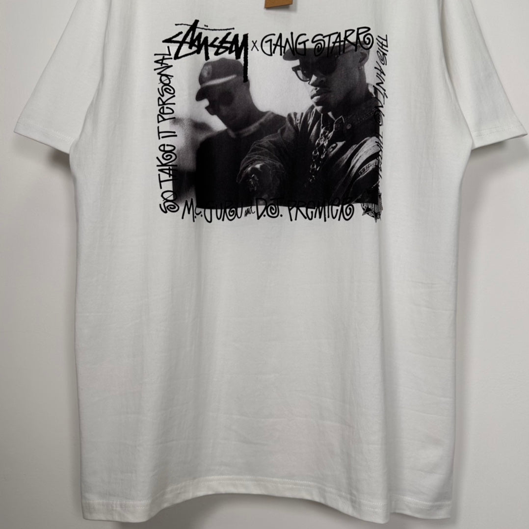Stussy x Gang Starr Take It Personal Tee "White"