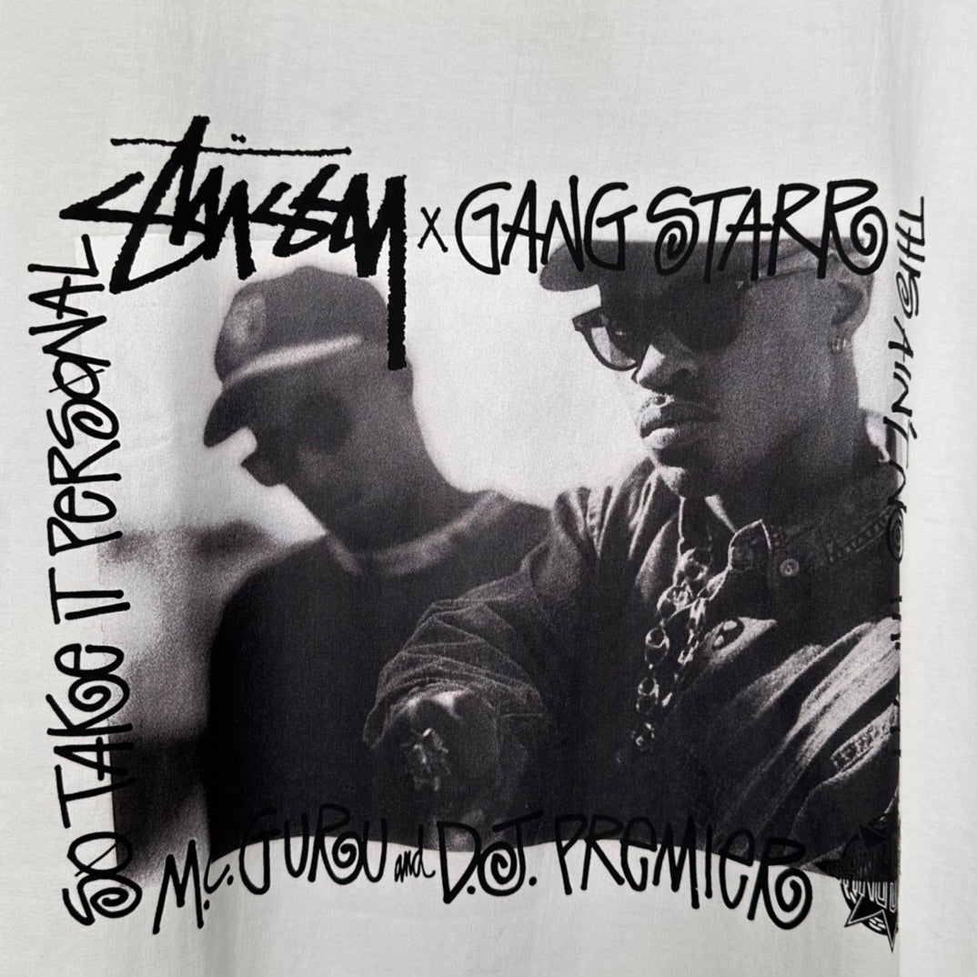 Stussy x Gang Starr Take It Personal Tee "White"