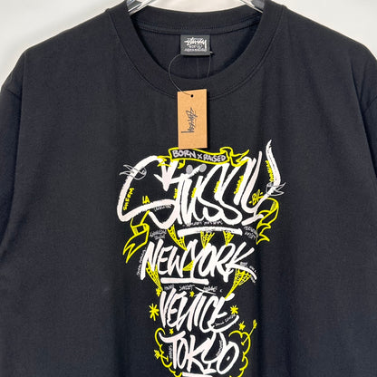 Stussy Born x Raised Handstyles Tee "Black"