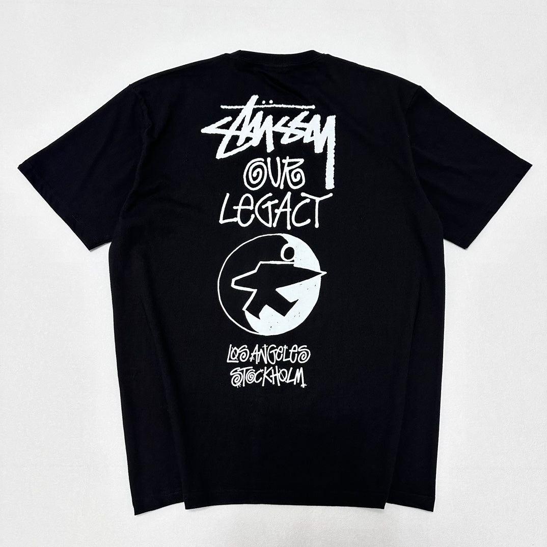 Stussy x Our Legacy Ol Surfman Pigment Dyed Tee“black"