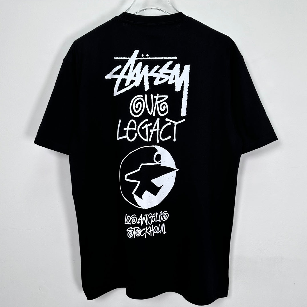 Stussy x Our Legacy Ol Surfman Pigment Dyed Tee“black"