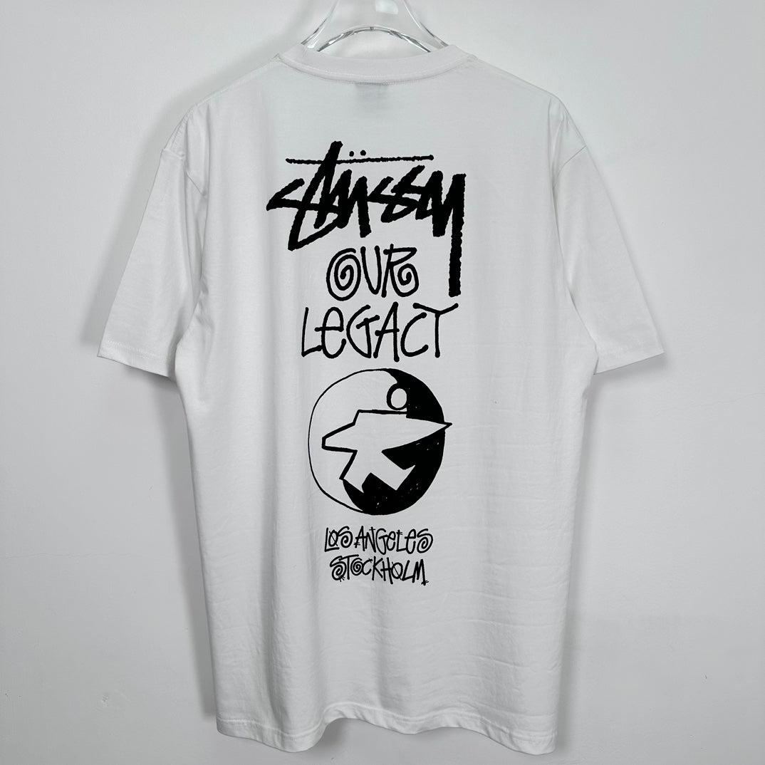 Stussy x Our Legacy Ol Surfman Pigment Dyed Tee“white"