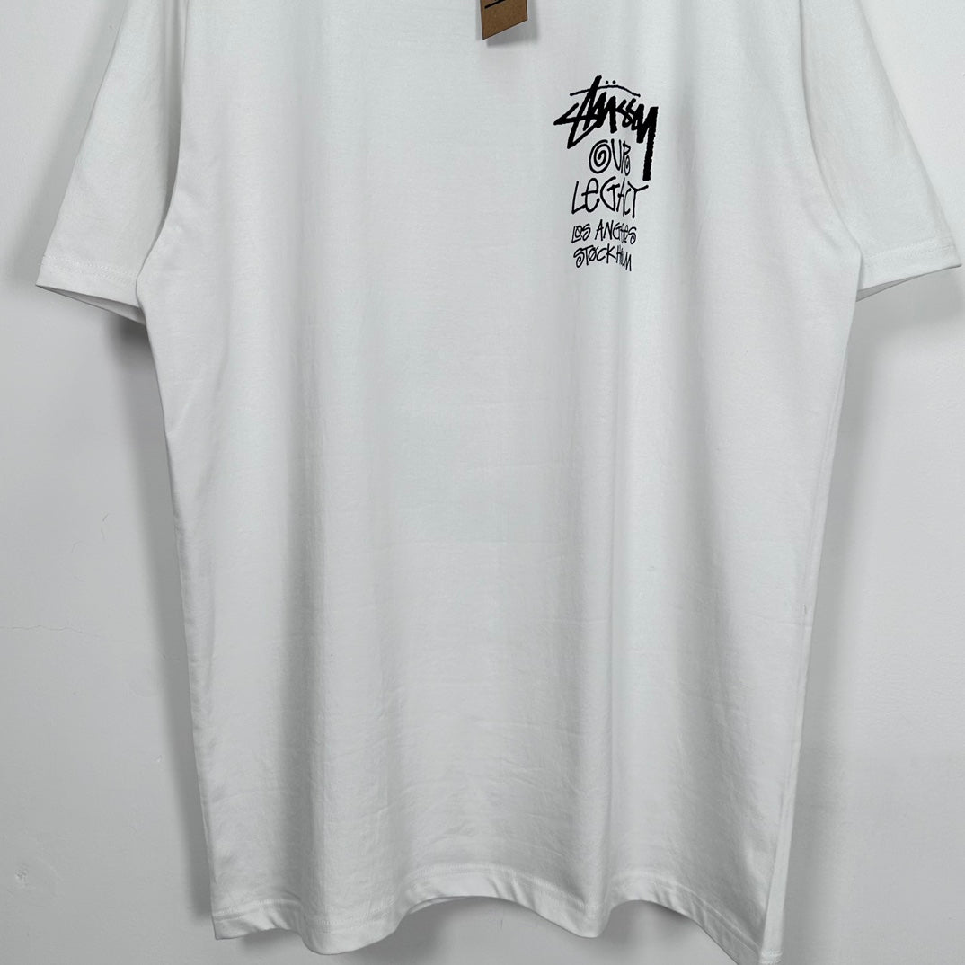 Stussy x Our Legacy Ol Surfman Pigment Dyed Tee“white"