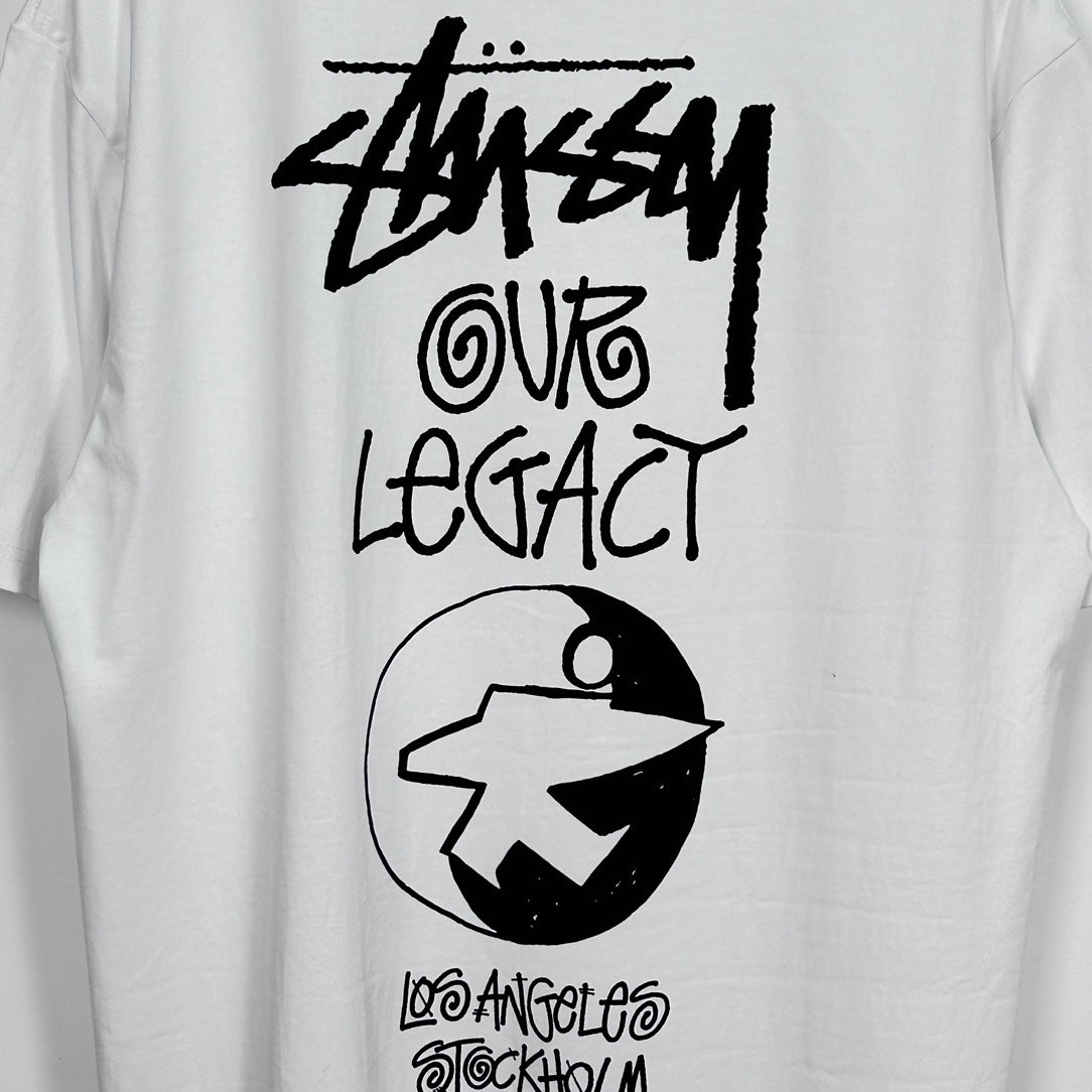 Stussy x Our Legacy Ol Surfman Pigment Dyed Tee“white"
