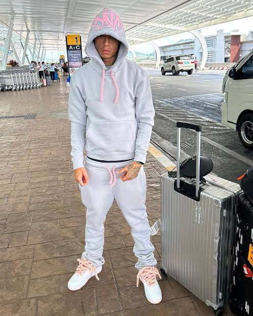 S¥NAWRLD Tracksuit-Grey/Pink