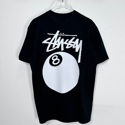 Stussy 8 Ball Pigment Dyed T-Shirt 'Black'