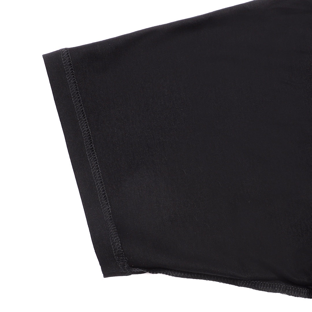 Balenciaga Crew Alphabet Printing Short Sleeve Black