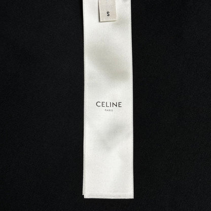 CELINE PARIS print crackle effect cotton jersey