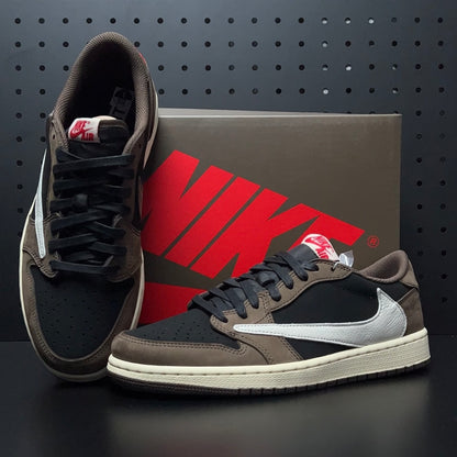 【LJR】Travis Scott × Nike Air Jordan 1 Low OG SP-T "Black/Dark Mocha"LJR