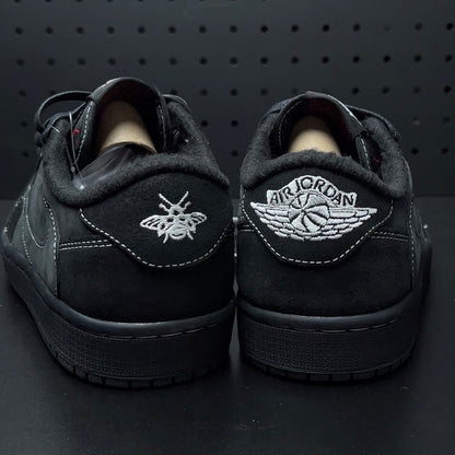 【LJR】Travis Scott × Nike Air Jordan 1 Low OG SP "Black Phantom"LJR