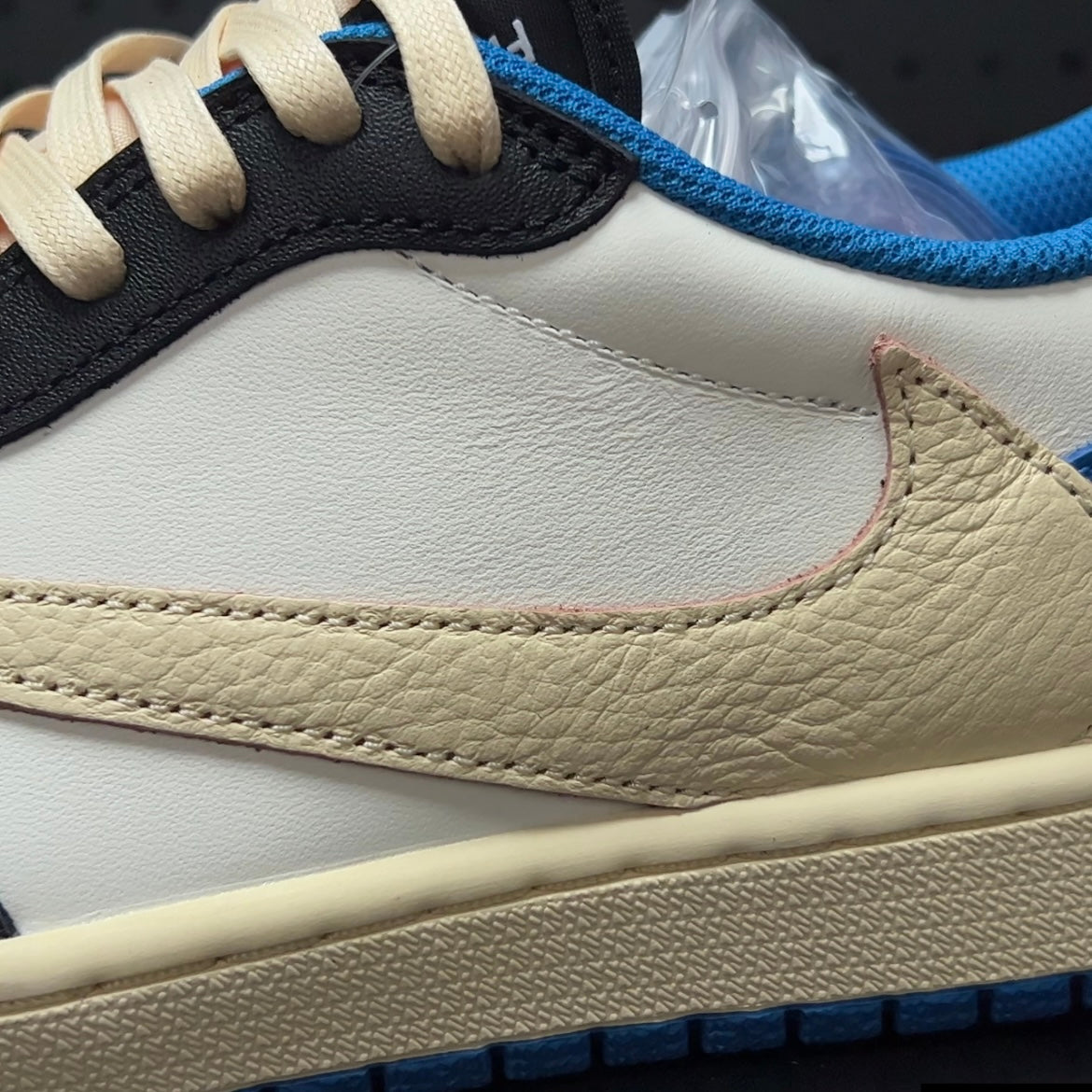 【LJR】Travis Scott × Fragment × Nike Air Jordan 1 Low OG SP "Military Blue"LJR